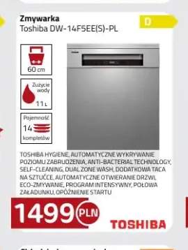 Zmywarka Toshiba DW-14F5EE(S)-PL