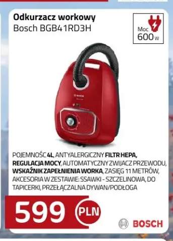 Odkurzacz workowy Bosch BGB41RD3H
