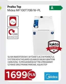 Pralka Top Midea MF100T70B/W-PL