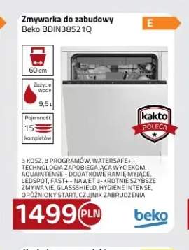 Zmywarka do zabudowy Beko BDIN38521Q