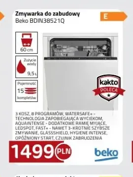 Zmywarka do zabudowy Beko BDIN38521Q