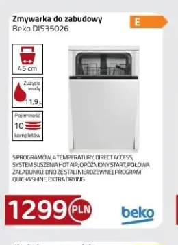 Zmywarka do zabudowy Beko DIS35026